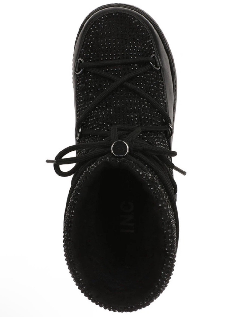 •I.N.C.• “Brooklynnn” Black Platform Rhinestone Pull-On Short Boots >> NIB - Picture 5 of 14